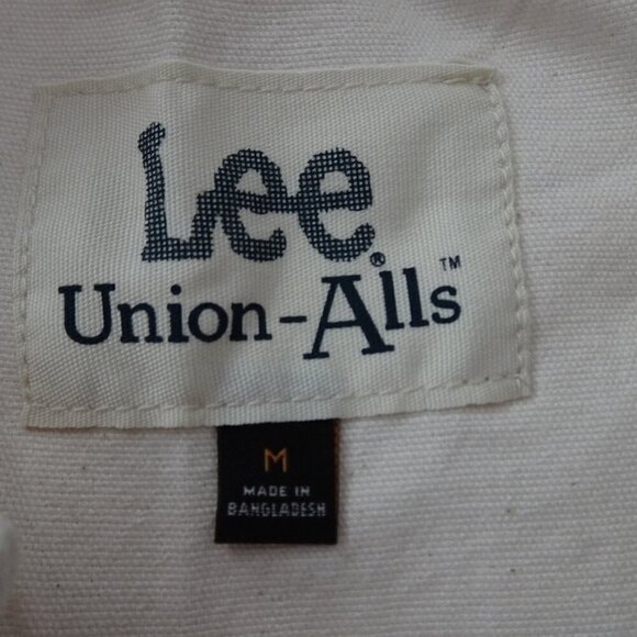 Lee Denim Romper Size M Beige Short Union Alls One Piece Jumpsuit - Picture 8 of 11